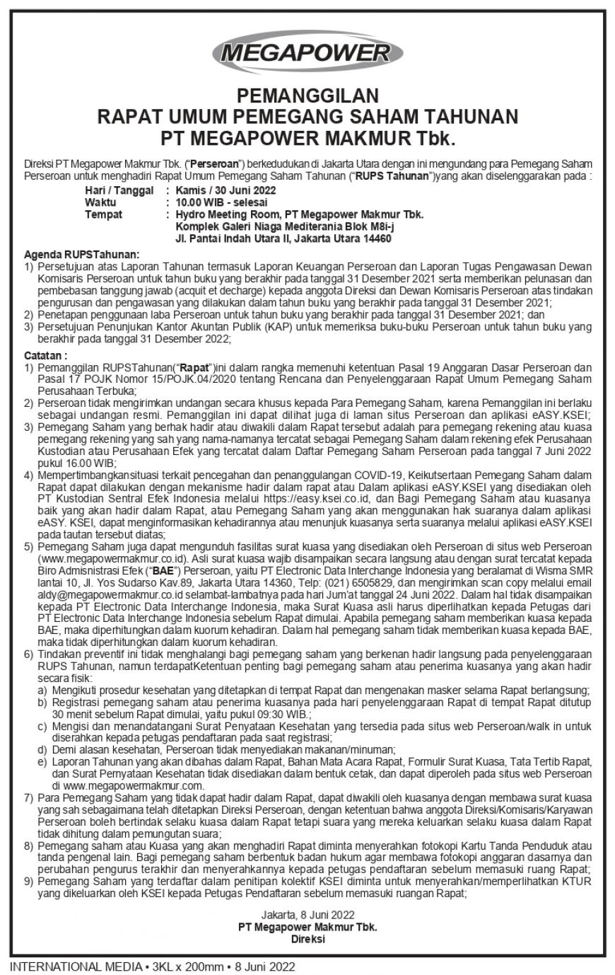 PEMANGGILAN RUPST MPOW 2022